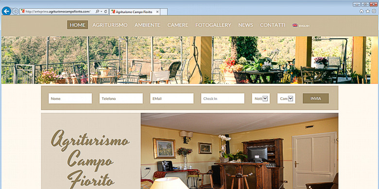 New website Agritourism Campo Fiorito